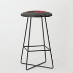 Gothic Glamour Red Rose Black Ornamental Glam Stool Gallery Image 1