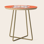 Lucky Cat Illustration Side Table Gallery Image 1