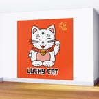 Lucky Cat Illustration Wall Mural Gallery Image 2