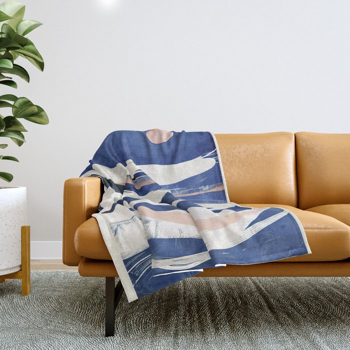 Blue as a Memory Throw Blanket Gallery Image 1