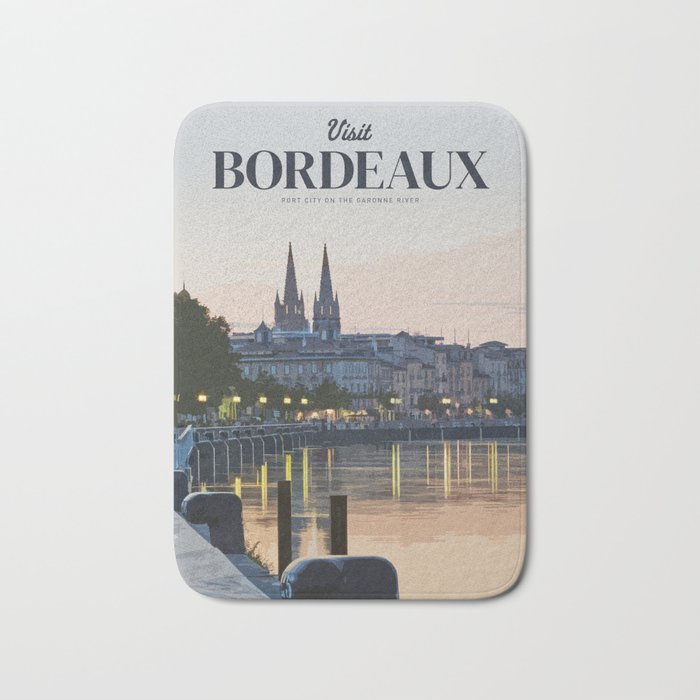 Visit Bordeaux Bath Mat Gallery Image 1