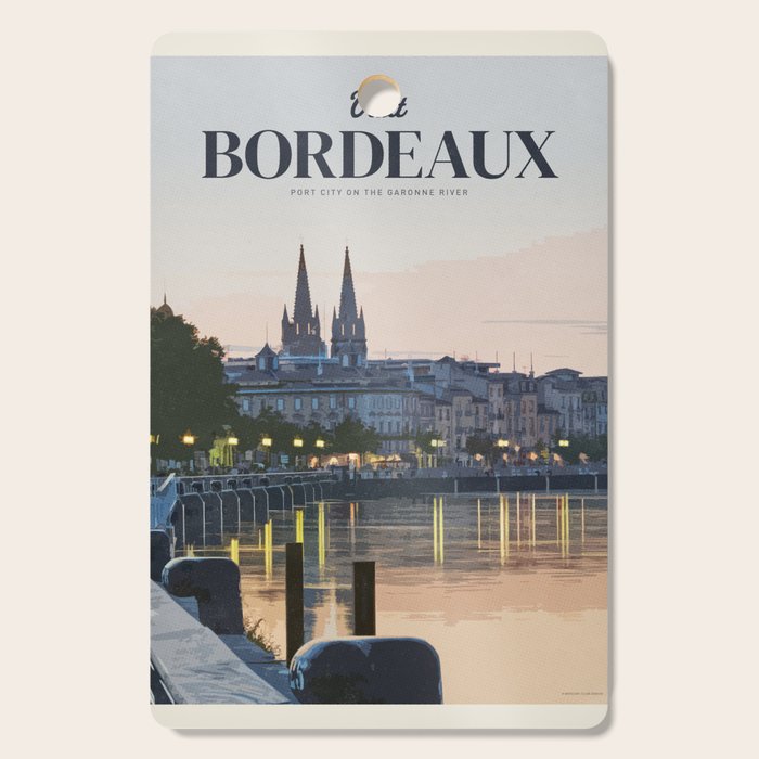 Visit Bordeaux Cutting Board Gallery Image 1
