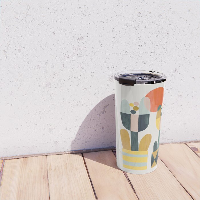 Two flowers Travel Mug Gallery Image 4