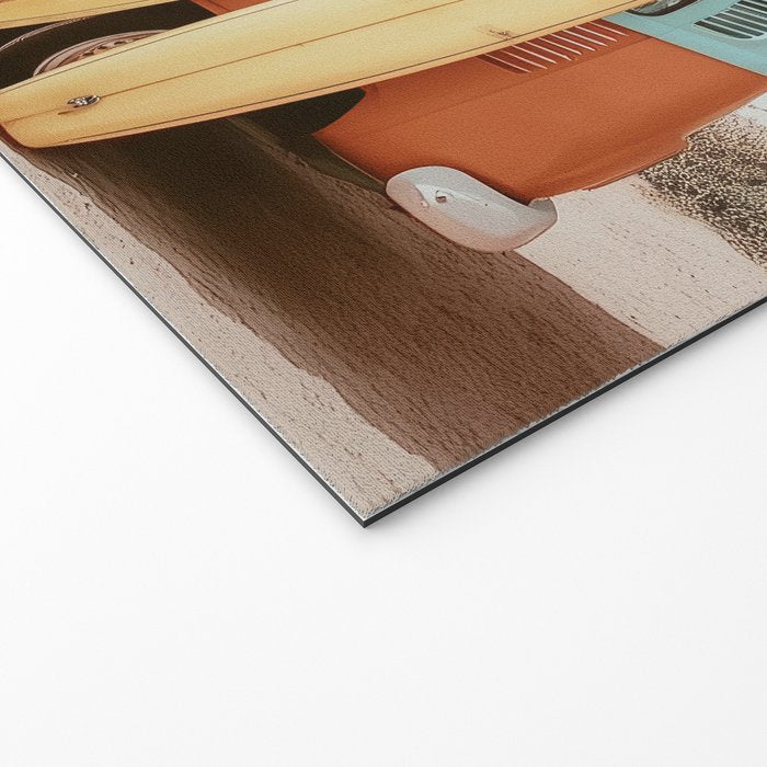 Surf Van II - Vintage Coastal Adventure Print Welcome Mat Gallery Image 2