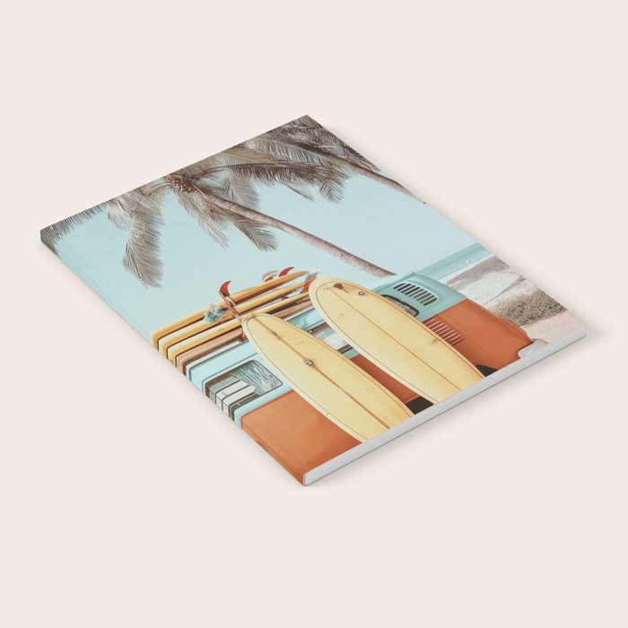 Surf Van II - Vintage Coastal Adventure Print Notebook Gallery Image 2