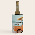 Surf Van II - Vintage Coastal Adventure Print Wine Chiller Gallery Image 2