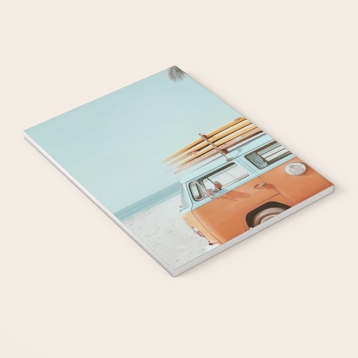 Surf Van II - Vintage Coastal Adventure Print Notebook Gallery Image 3