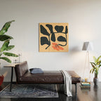 Midcentury Hibiscus Wood Wall Art Gallery Image 2
