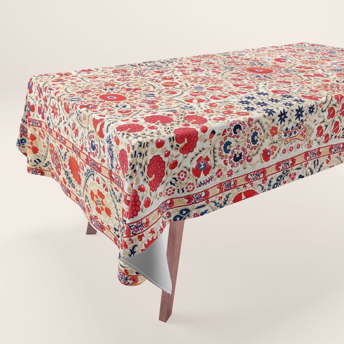 Bokhara Suzani Southwest Uzbekistan Embroidery Tablecloth Gallery Image 1