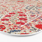 Bokhara Suzani Southwest Uzbekistan Embroidery Bath Mat Gallery Image 3