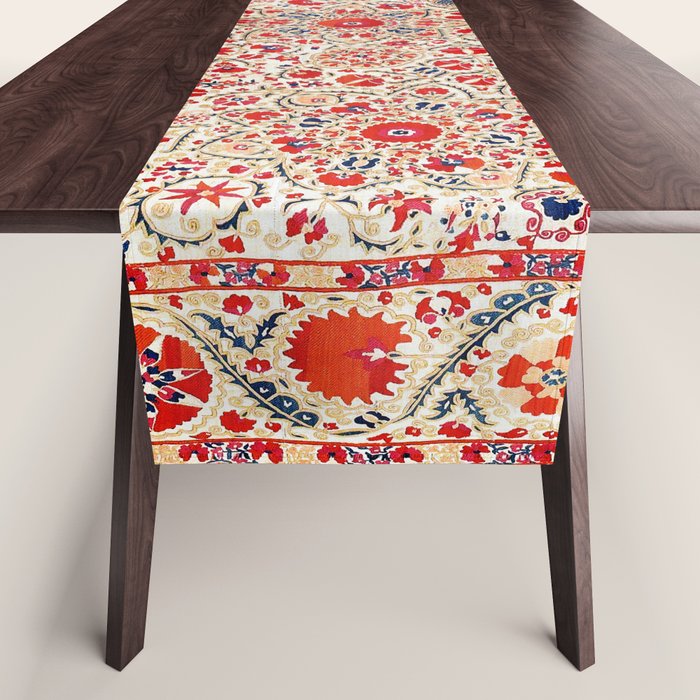 Bokhara Suzani Southwest Uzbekistan Embroidery Table Runner Gallery Image 1