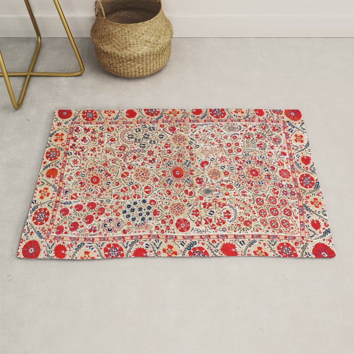 Bokhara Suzani Southwest Uzbekistan Embroidery Rug Gallery Image 1