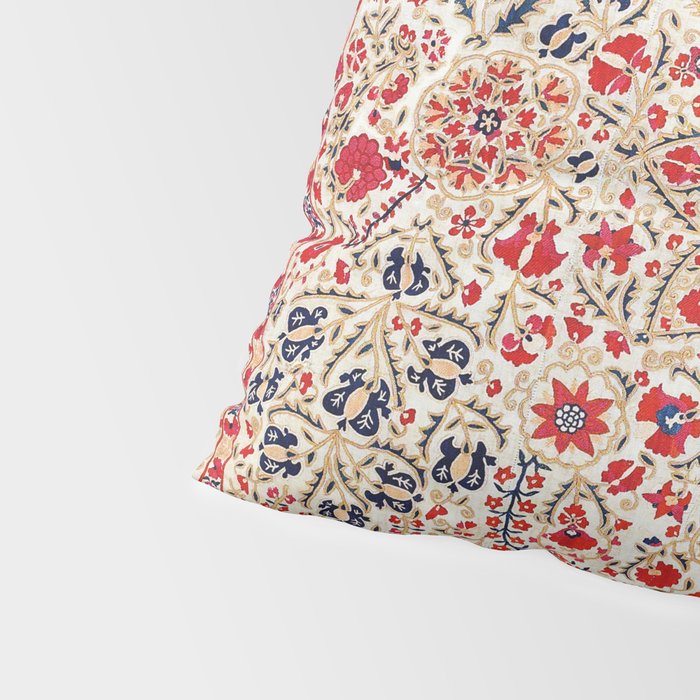 Bokhara Suzani Southwest Uzbekistan Embroidery Pillow Sham Gallery Image 4
