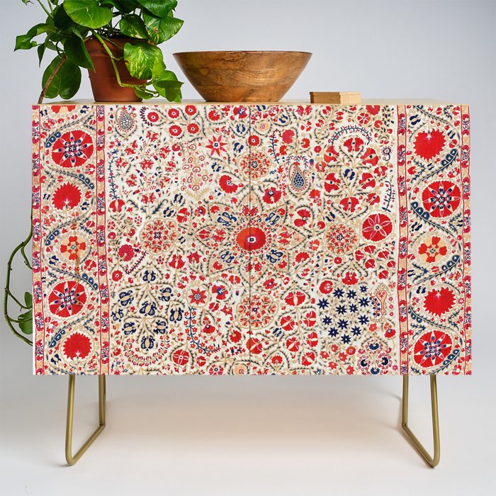 Bokhara Suzani Southwest Uzbekistan Embroidery Credenza Gallery Image 1