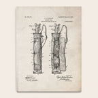 Golf Bag Patent - Caddy Art - Antique Notebook Gallery Image 4
