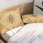 Bikaner Dhurrie Northwest Indian Kilim Print Pillow Sham Gallery Image 2