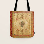 Bikaner Dhurrie Northwest Indian Kilim Print Tote Bag Gallery Image 1