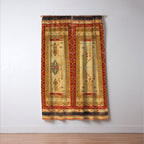 Bikaner Dhurrie Northwest Indian Kilim Print Window Curtain Gallery Image 3