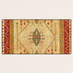Bikaner Dhurrie Northwest Indian Kilim Print Desk Mat Gallery Image 3