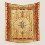 Bikaner Dhurrie Northwest Indian Kilim Print Wall Tapestry Gallery Image 4
