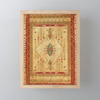 Bikaner Dhurrie Northwest Indian Kilim Print Mini Art Print Gallery Image 1