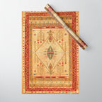 Bikaner Dhurrie Northwest Indian Kilim Print Wrapping Paper Gallery Image 1