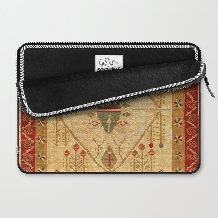 Bikaner Dhurrie Northwest Indian Kilim Print Laptop Sleeve Gallery Image 2