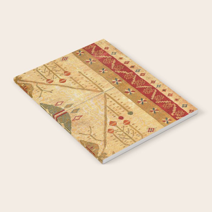 Bikaner Dhurrie Northwest Indian Kilim Print Notebook Gallery Image 2