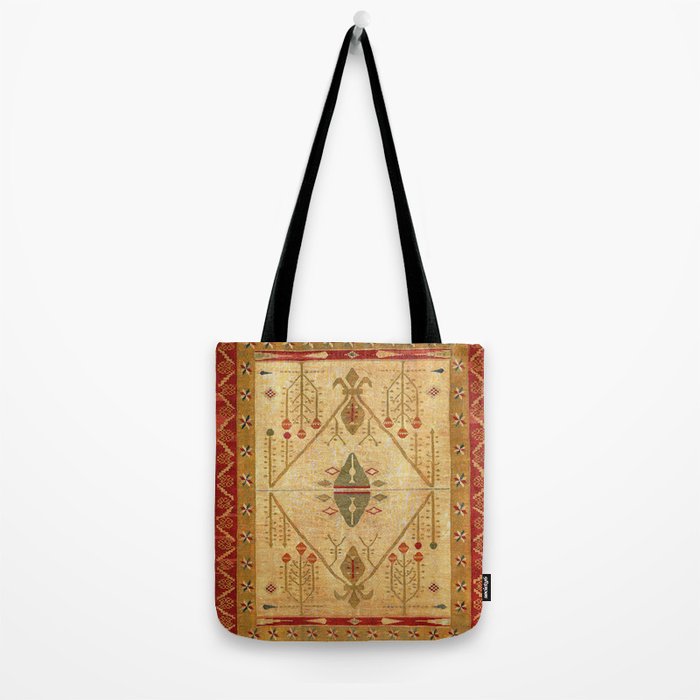 Bikaner Dhurrie Northwest Indian Kilim Print Tote Bag Gallery Image 2