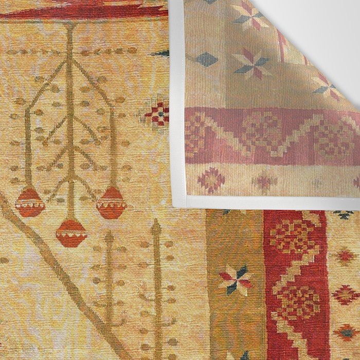 Bikaner Dhurrie Northwest Indian Kilim Print Wall Tapestry Gallery Image 3