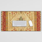 Bikaner Dhurrie Northwest Indian Kilim Print Desk Mat Gallery Image 1