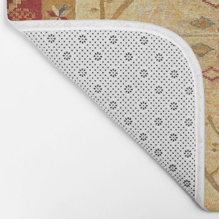 Bikaner Dhurrie Northwest Indian Kilim Print Bath Mat Gallery Image 2