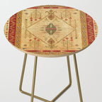 Bikaner Dhurrie Northwest Indian Kilim Print Side Table Gallery Image 2