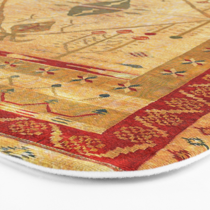 Bikaner Dhurrie Northwest Indian Kilim Print Bath Mat Gallery Image 3