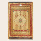 Bikaner Dhurrie Northwest Indian Kilim Print Cutting Board Gallery Image 1