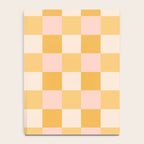 Yellow and peachy pink checks Notebook Gallery Image 4