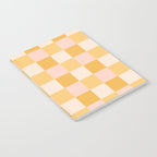 Yellow and peachy pink checks Notebook Gallery Image 2