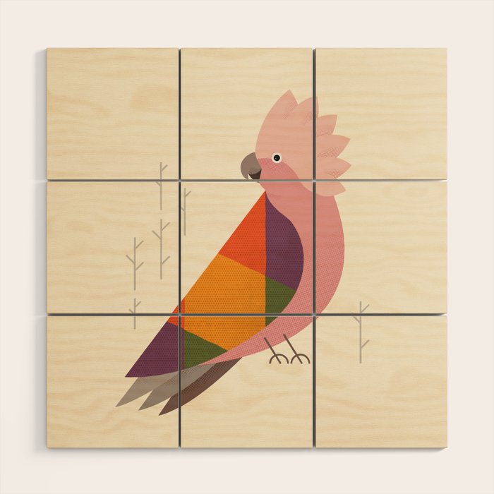 Galah Wood Wall Art Gallery Image 1
