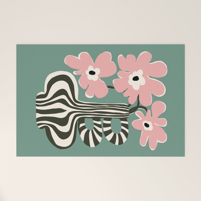 Floral strip  Welcome Mat Gallery Image 1