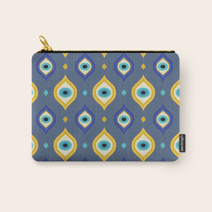 Mystic Evil Eyes Pattern Carry All Pouch Gallery Image 1