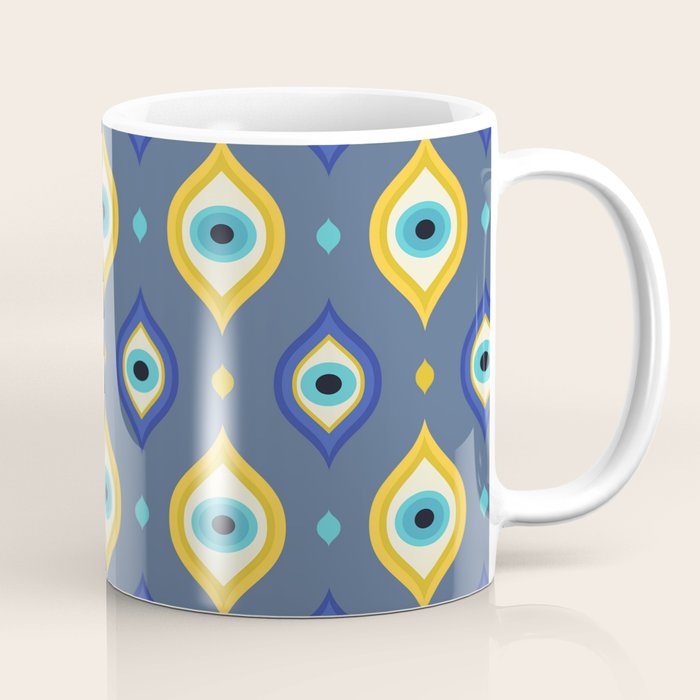 Mystic Evil Eyes Pattern Coffee Mug Gallery Image 1