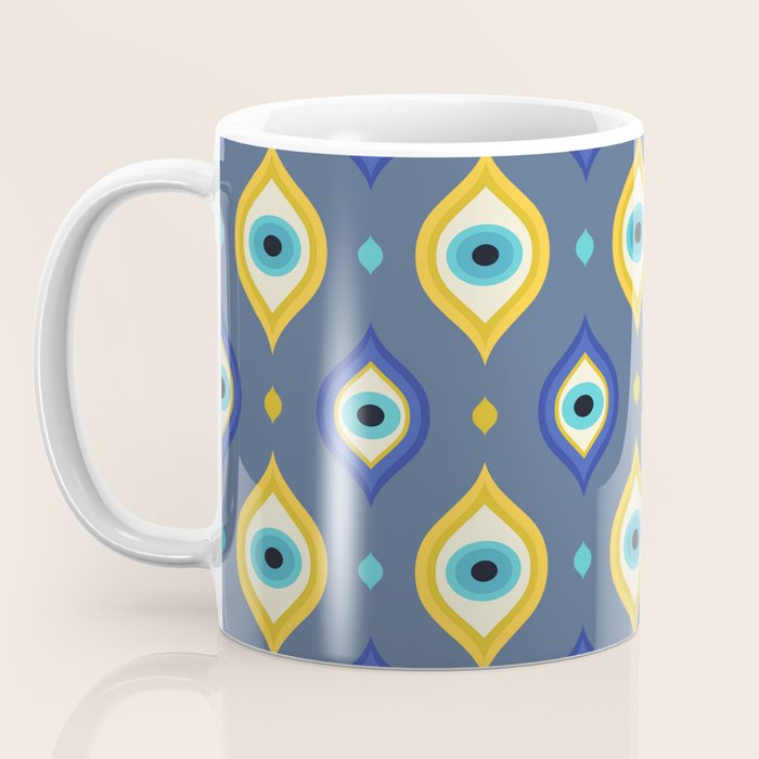Mystic Evil Eyes Pattern Coffee Mug Gallery Image 3