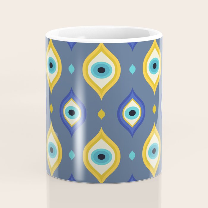 Mystic Evil Eyes Pattern Coffee Mug Gallery Image 4