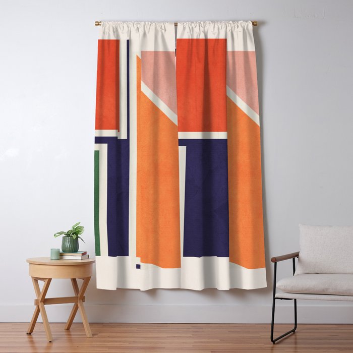 Modern Abstraction 17 Window Curtain Gallery Image 1