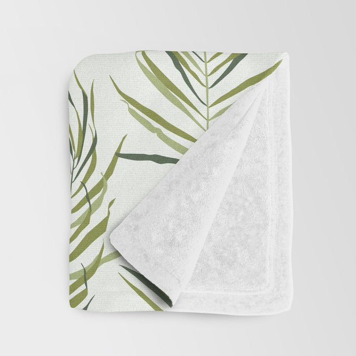 Palm Leaf Throw Blanket Gallery Image 3