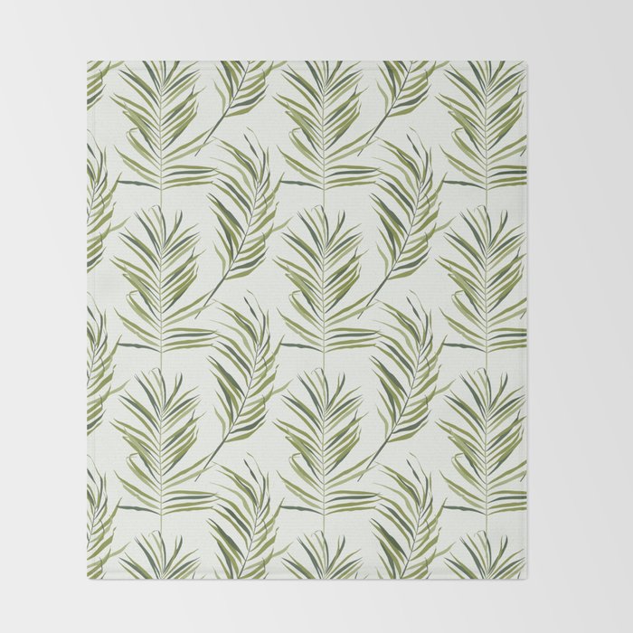 Palm Leaf Throw Blanket Gallery Image 2