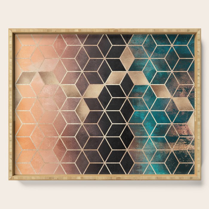Ombre Dream Cubes Serving Tray Gallery Image 1