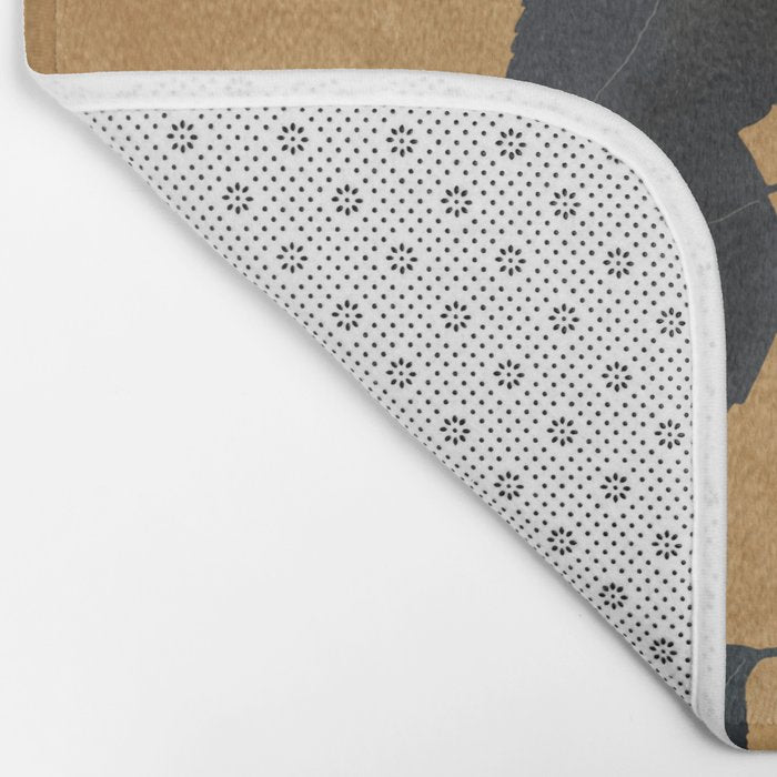 Leaf Design 12 Bath Mat Gallery Image 2