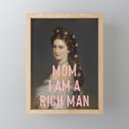 Mom I Am A Rich Man Mini Art Print Gallery Image 1