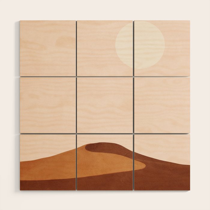 A Lonely Dune Wood Wall Art Gallery Image 1
